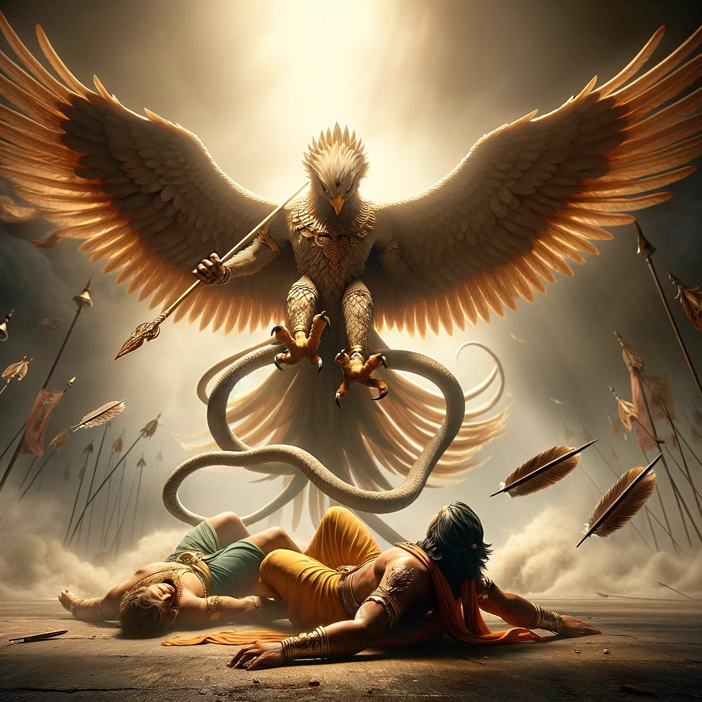 Garuda Releases Rama and Lakshmana